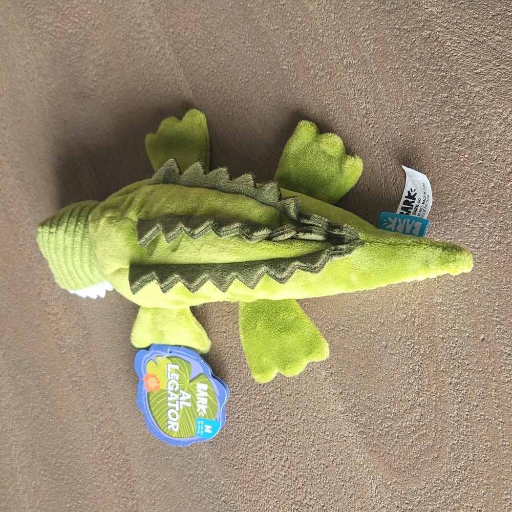 New Bark Box “ Al Legator “ Dog Toy Ocean Alligator Crocodile Medium Size - Picture 3 of 6
